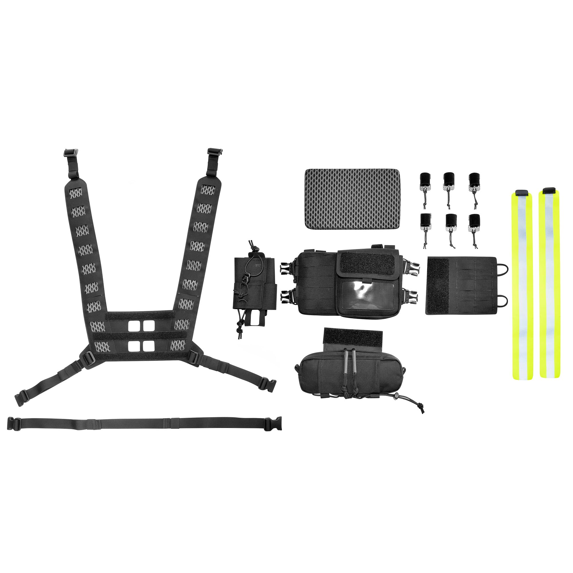 Tasmanian Tiger TT Security Pro Rig Modulares Chest Rig für Security, Ordnungs- und Sicherheitskräfte mit Organizer und Funkgeräte-Tasche
