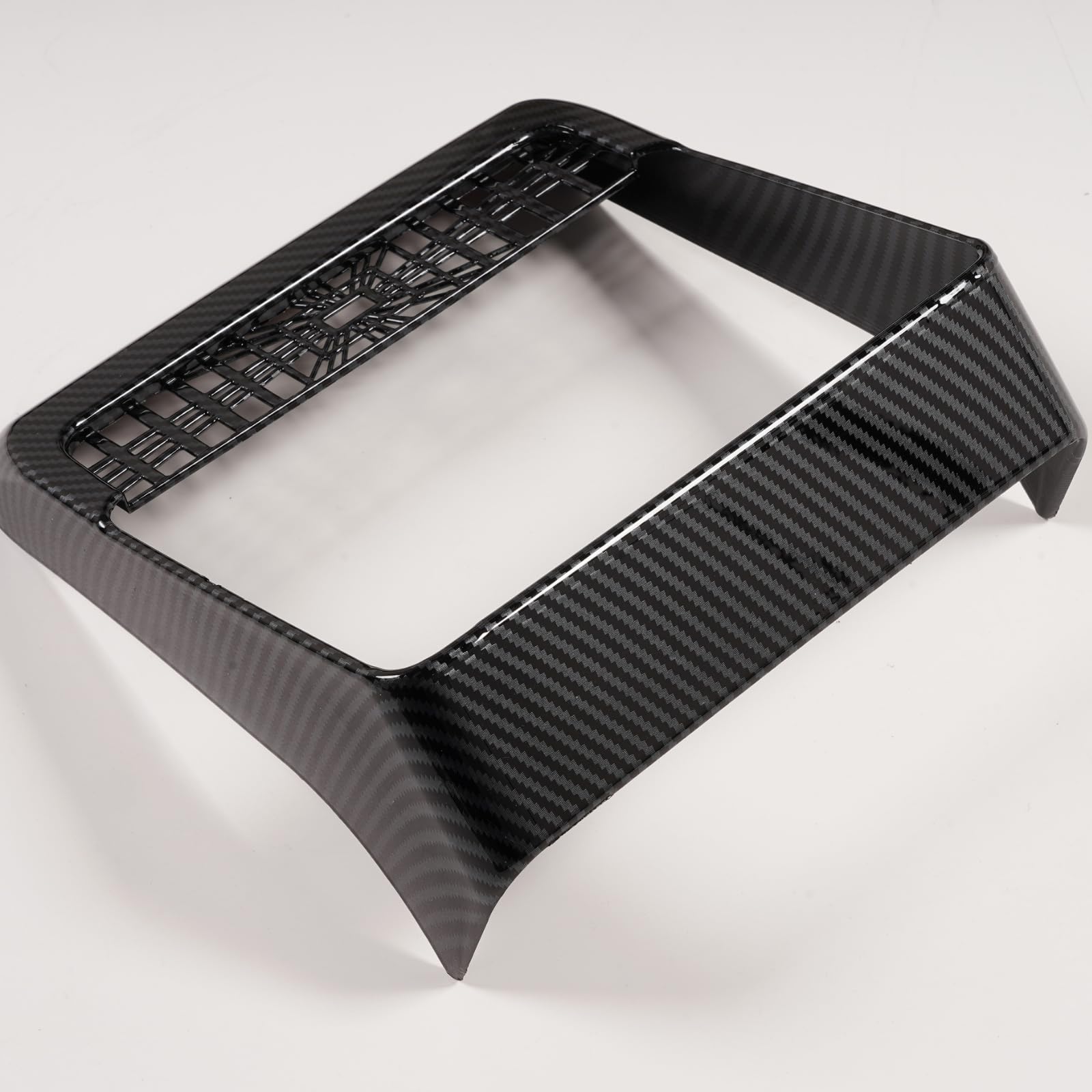 Cache d'aération de console centrale arrière pour Tesla Model 3 Highland 2024 en fibre de carbone - Accessoires de décoration intérieure - Cadeaux pour les propriétaires de Tesla