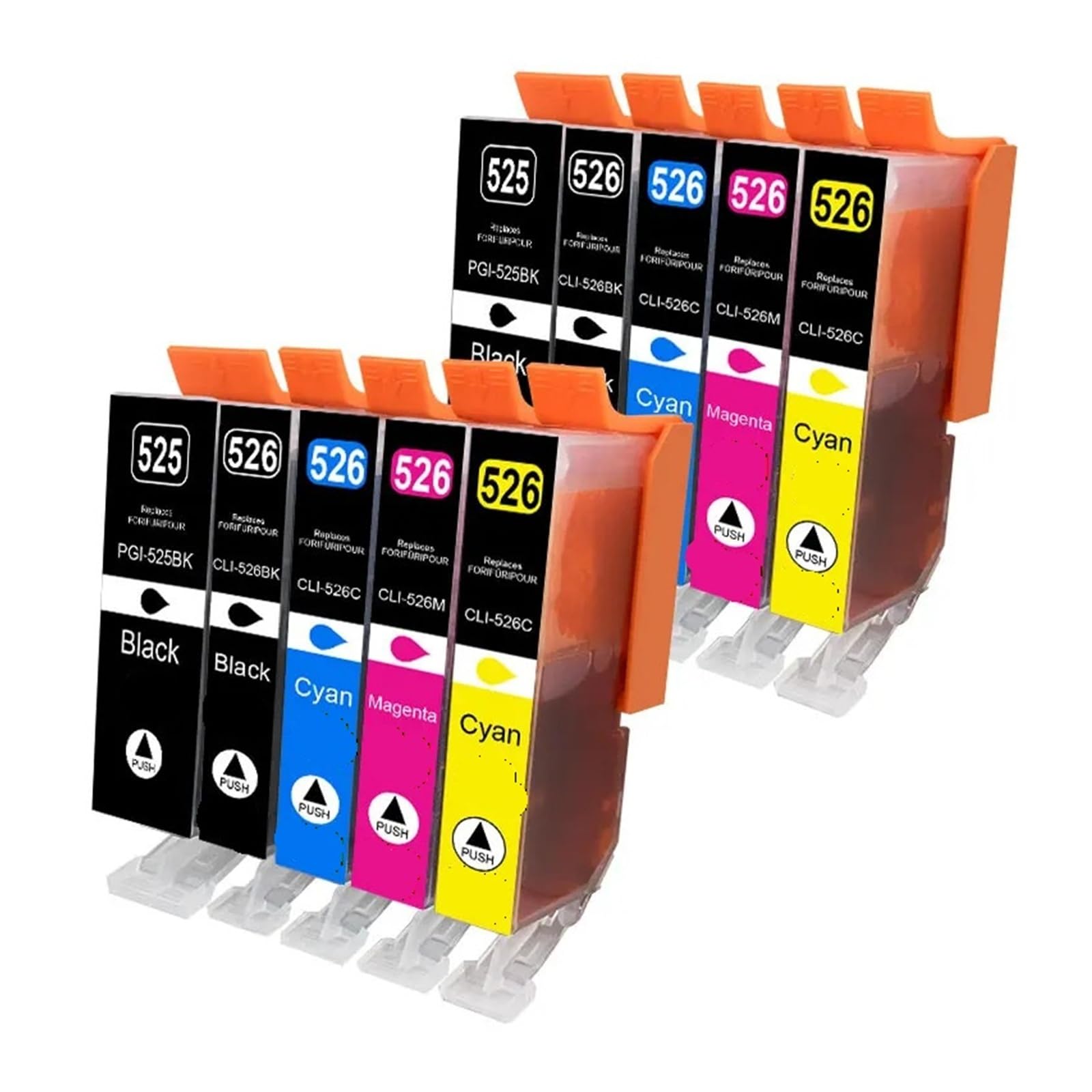 Cartuchos de Tinta PGI-525 CLI-526XL compatibles con Canon PIXMA IP4850