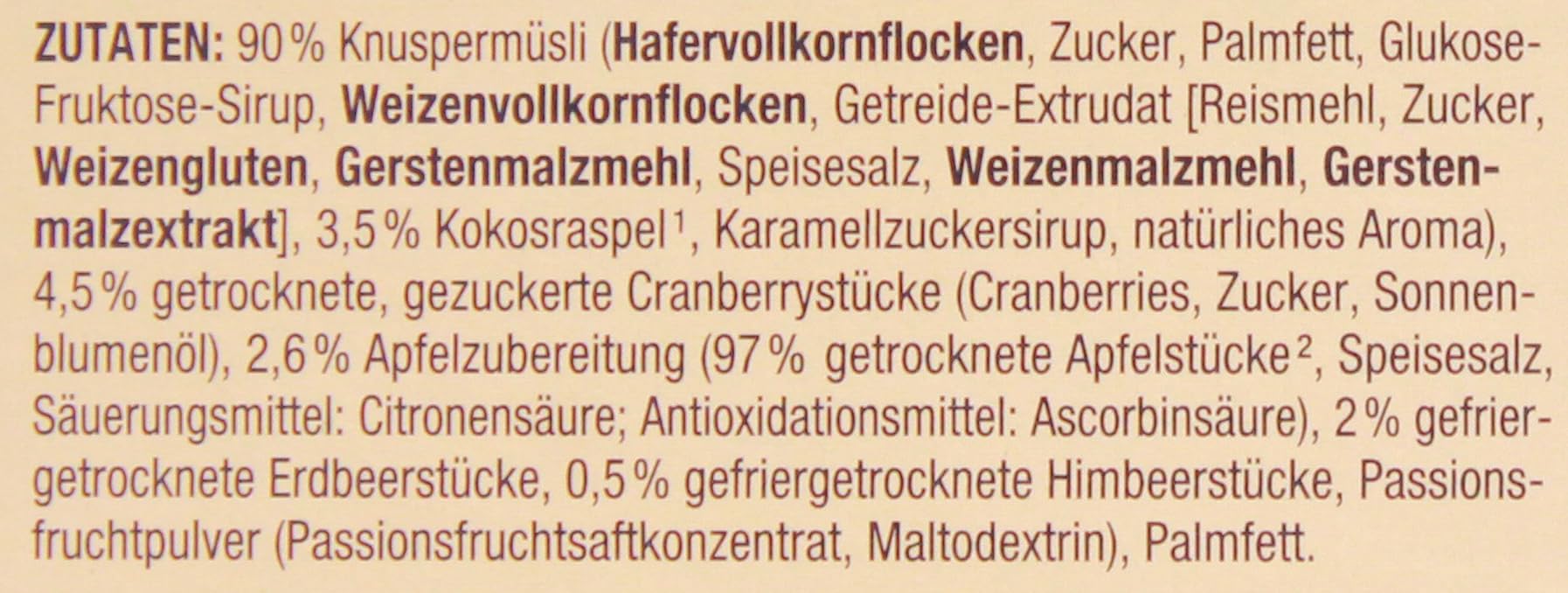 Herzstücke Knusper-Müsli Multifrucht, 14er Pack (14 x 500g)