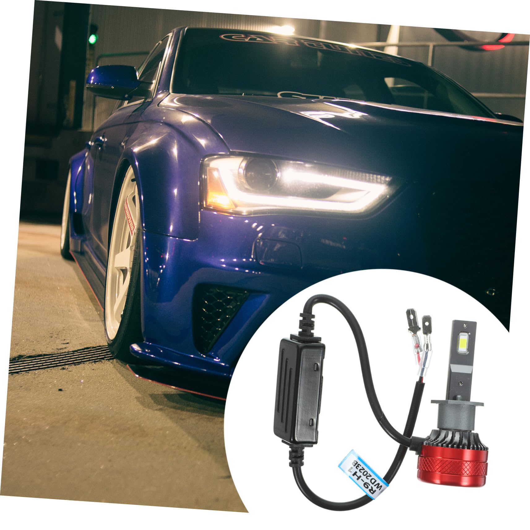Lampadine LED per Fari Auto H1, Coppia in Alluminio | Ricambio Fari Anteriori, Illuminazione Stabile e Massima Luminosità, Visibilità Notturna Migliorata