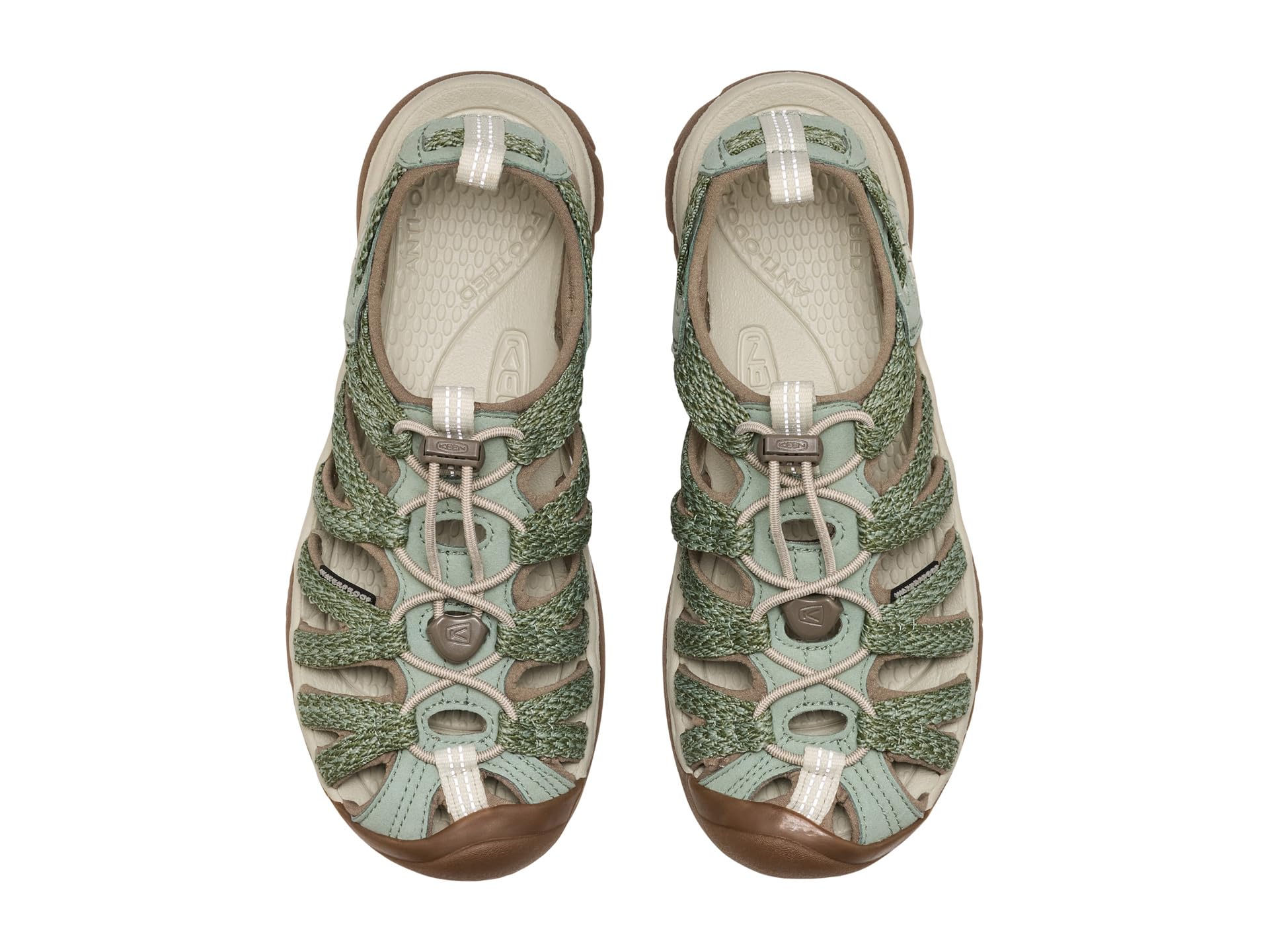 KEEN Damskie sandały Whisper, Lily Pad, 34 EU, Lily Pad, 38.5 EU