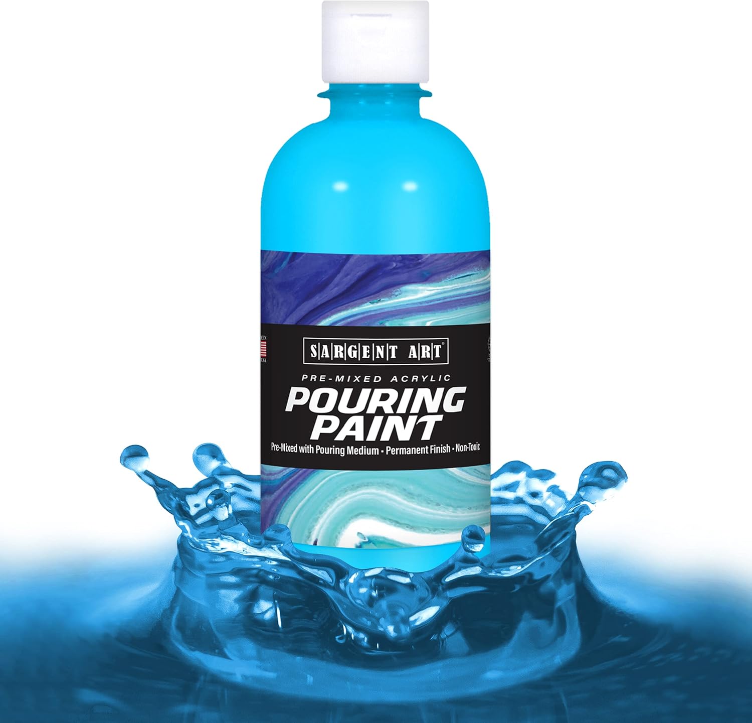 Sargent Art 267550 16oz Acrylic Pouring Neon Blue Paint Amazon.ca Home