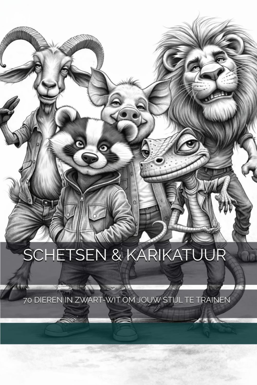 SCHETSEN & KARIKATUUR: 70 DIEREN IN ZWART-WIT OM JOUW STIJL TE TRAINEN
