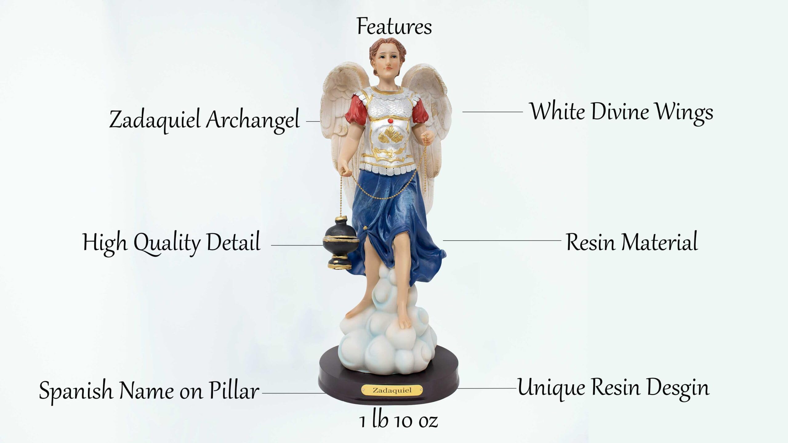 Amazon.com: mrcjsales - Archangel Zadkiel Statue, Arcangel