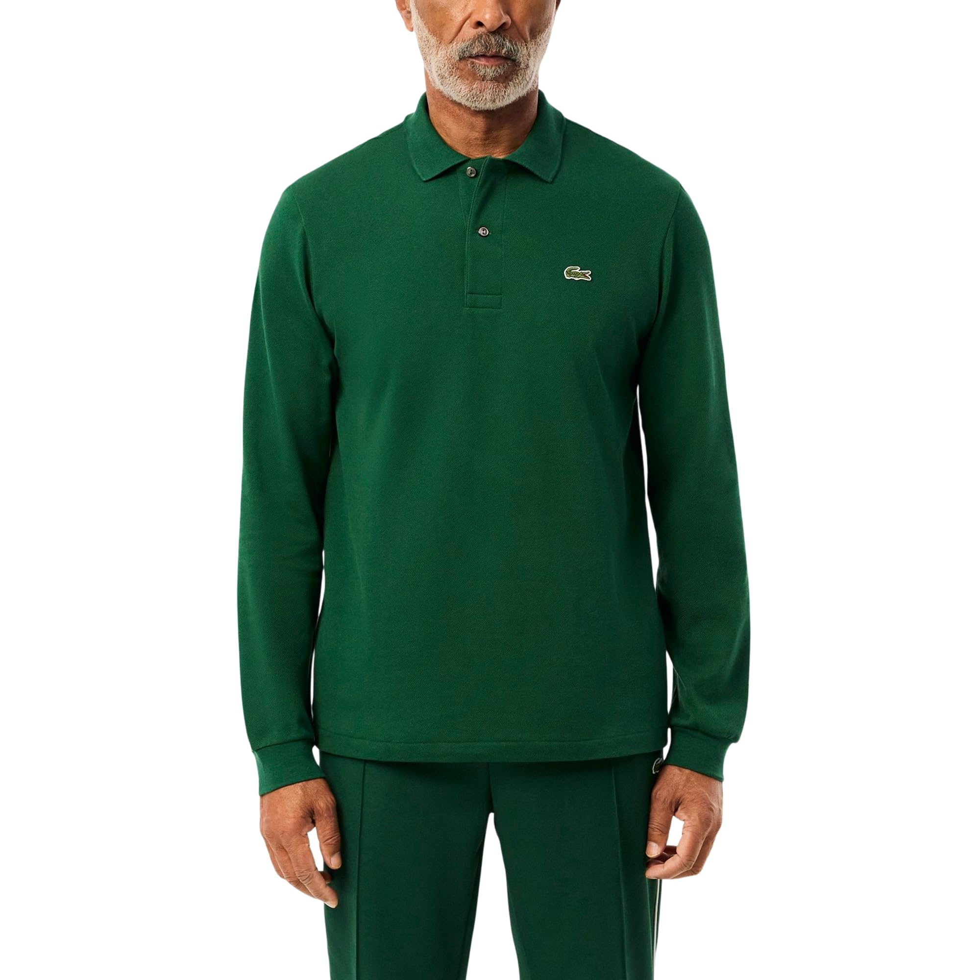Men's Classic Long Sleeve Pique Polo Shirt