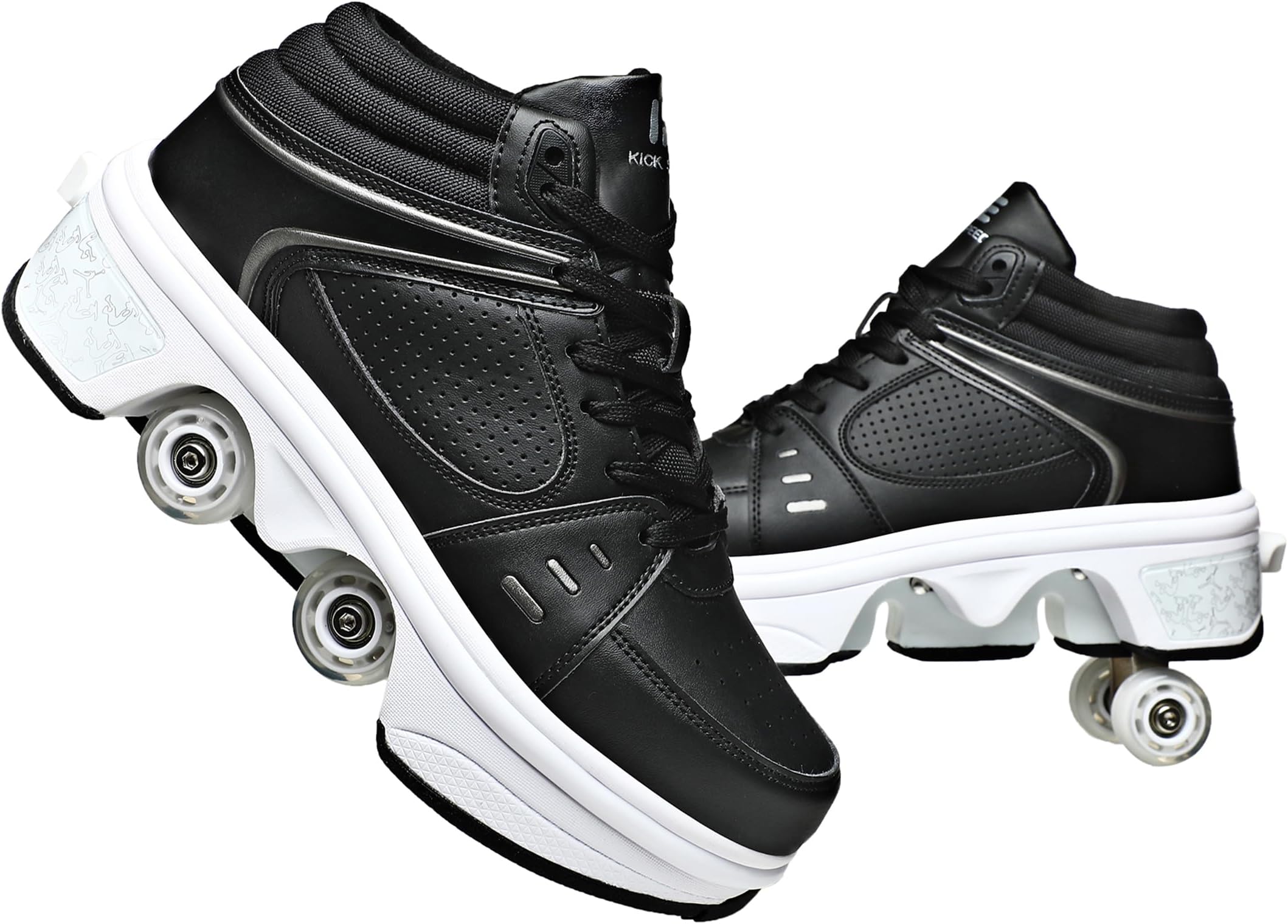 Red Roller Skates for Boys and Girls, 64mm Wheels for Kids