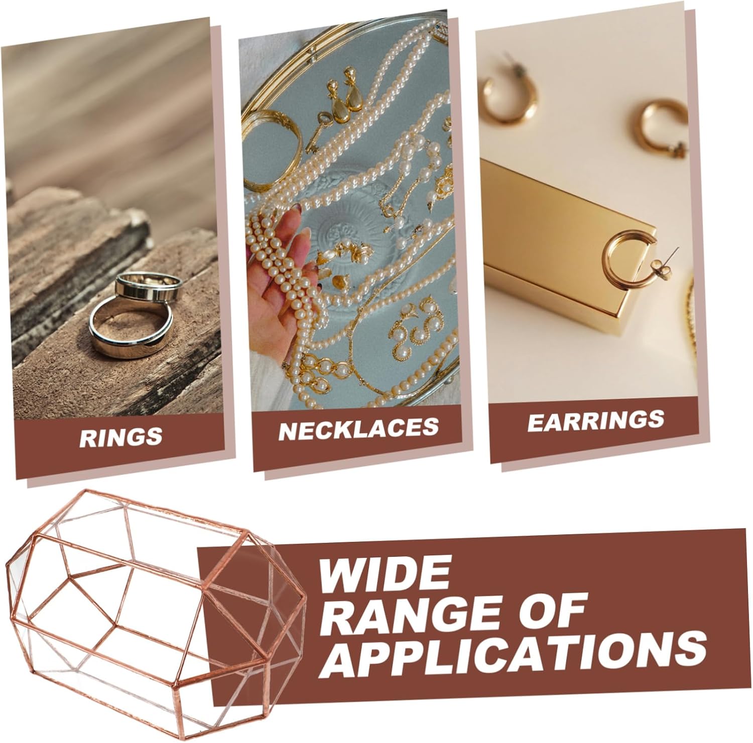 Card Box Wedding Shadow Box with Lids Wedding Cards Jewelry Party Supplies Storage