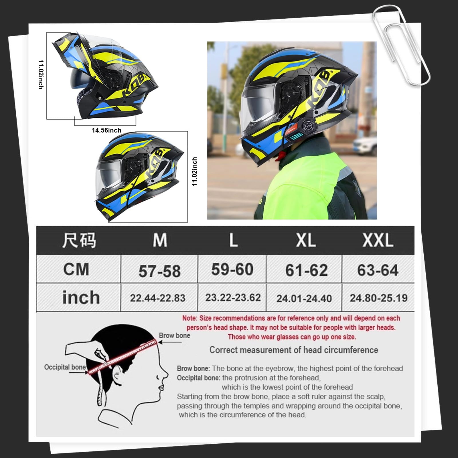 Casco Moto Mujer Casco Moto Modular Bluetooth Certificado Dot
