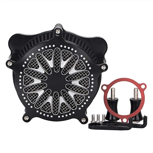 Miniatura 28 de Sistema de filtro de admisión de filtro de aire CNC cromado para Harley Touring Road King Electra Glide Street Glide & Trike 2008-2016