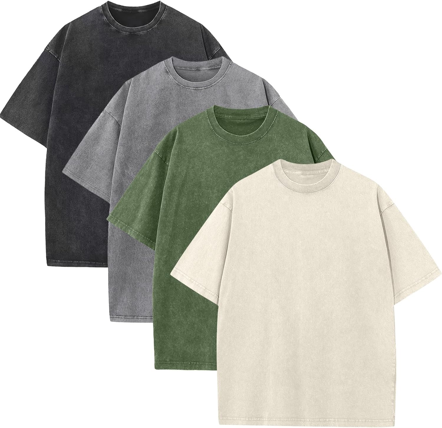 Mens Oversized T Shirts Acid Wash Loose Fit Vintage Bermuda Ubuy