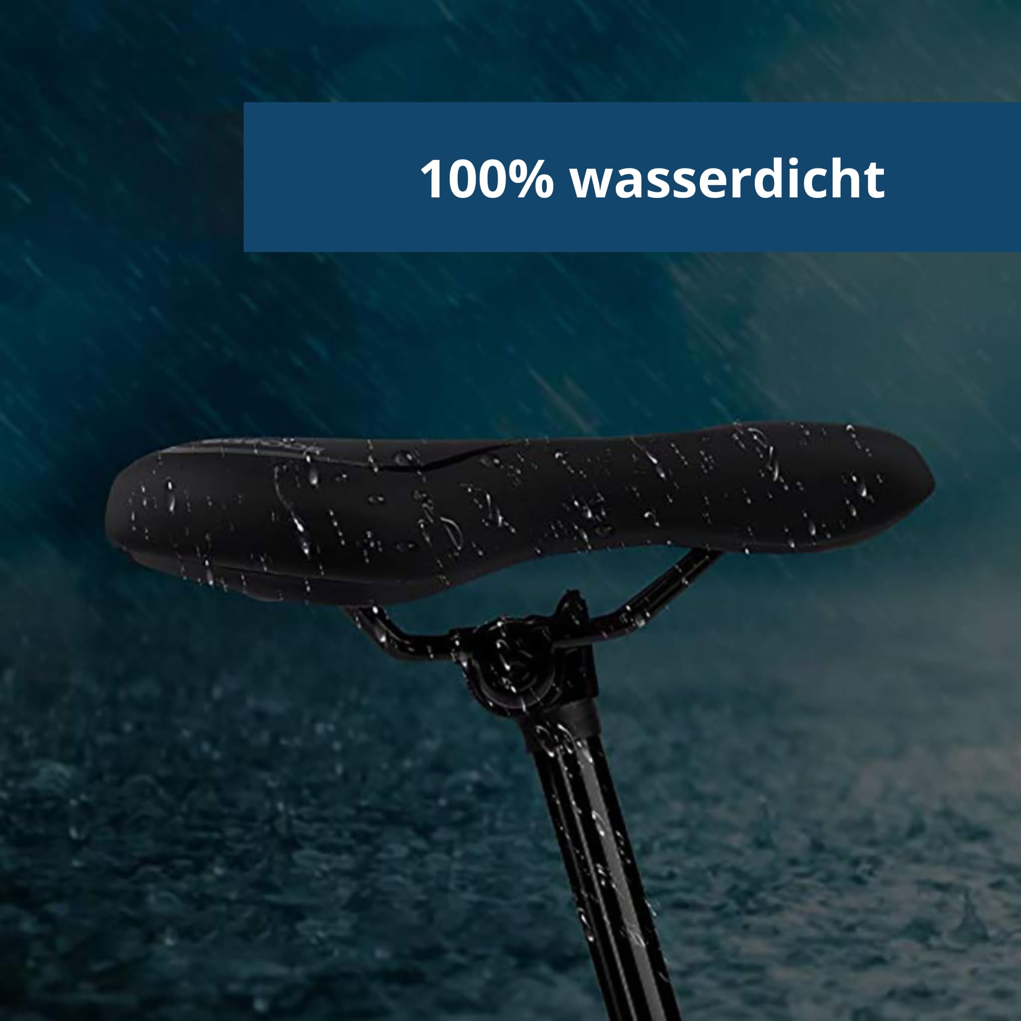 Fahrradsattel SpeedGel Atmungsaktiver Mountainbike-Sattel, wasserdichtes PU-Leder, reflektierend, bequem, für Rennrad