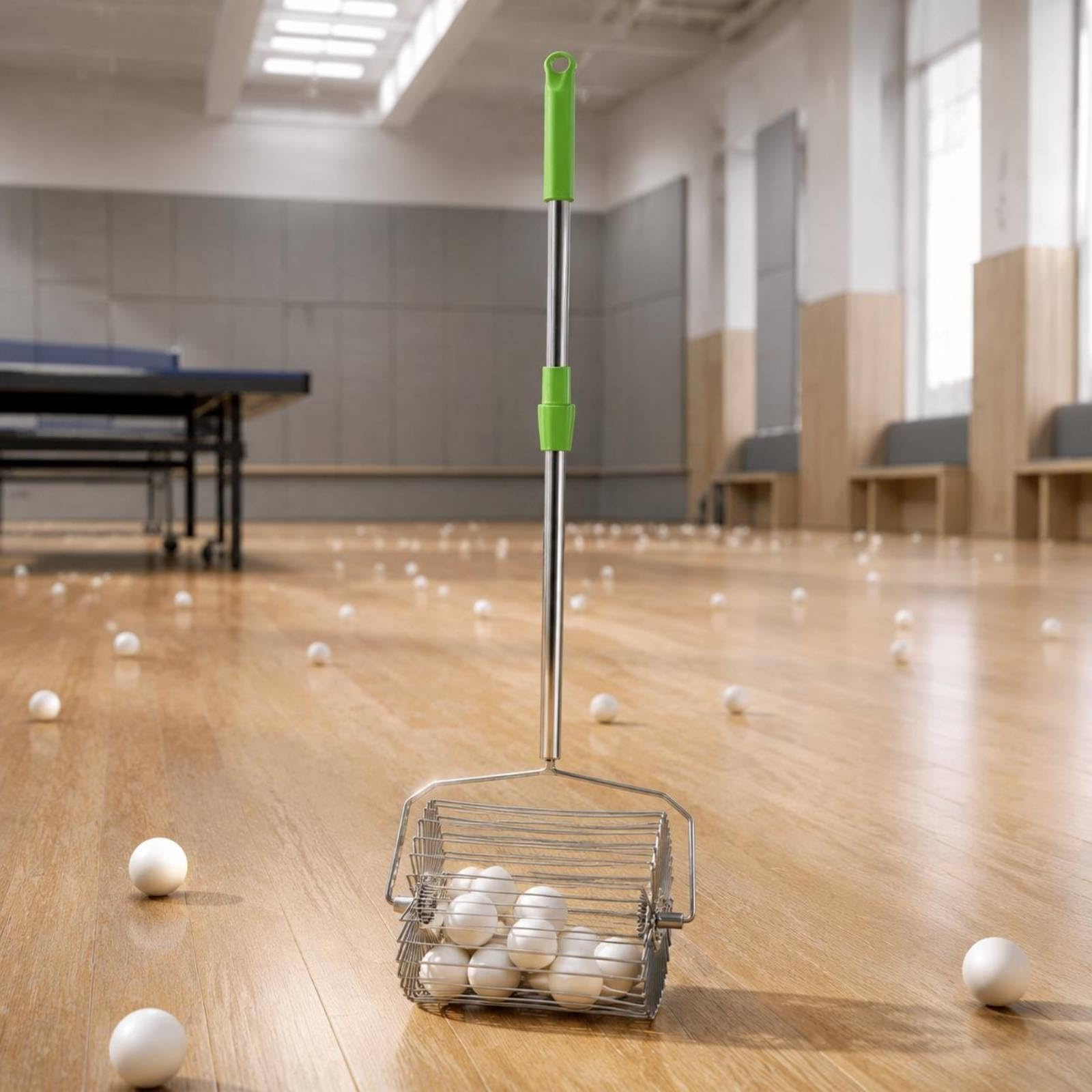 Raccoglipalle Tennis Leggero Raccoglipalle Rotante Grande Capacità Attrezzatura Sportiva per Campo da Golf, Verde, Grande