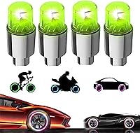 Vista 10 de 20 Pack de tapas de válvula de luz LED para neumáticos de coche, ruedas y conjuntos, luces de neumáticos de bicicleta, motocicleta, luz de válvula