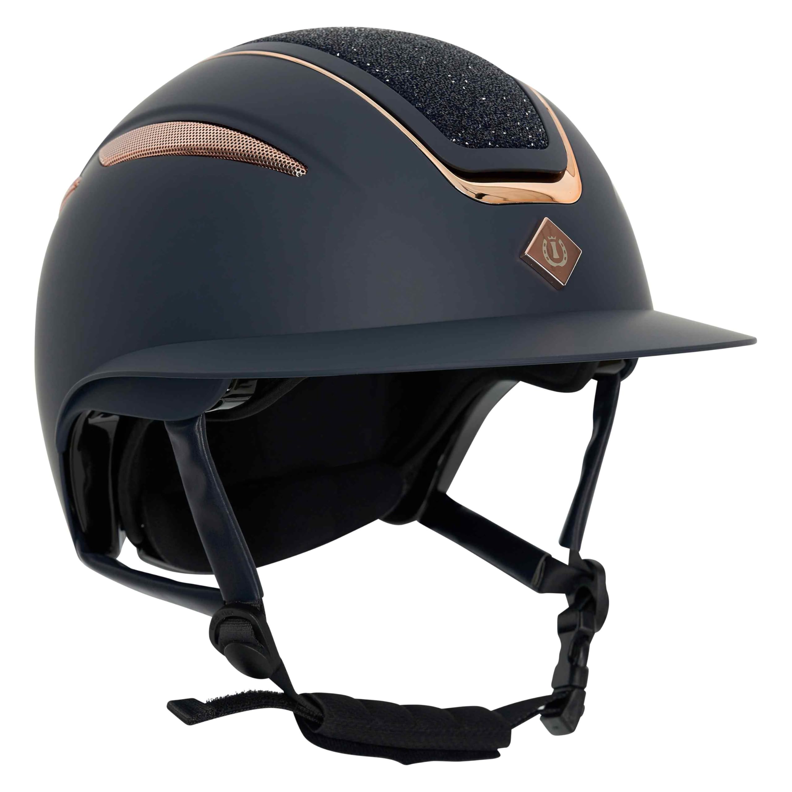 Imperial Riding IRHOlania Deluxe - Casco de equitación Unisex para Adultos, Talla S, Color Azul Marino y Rosa