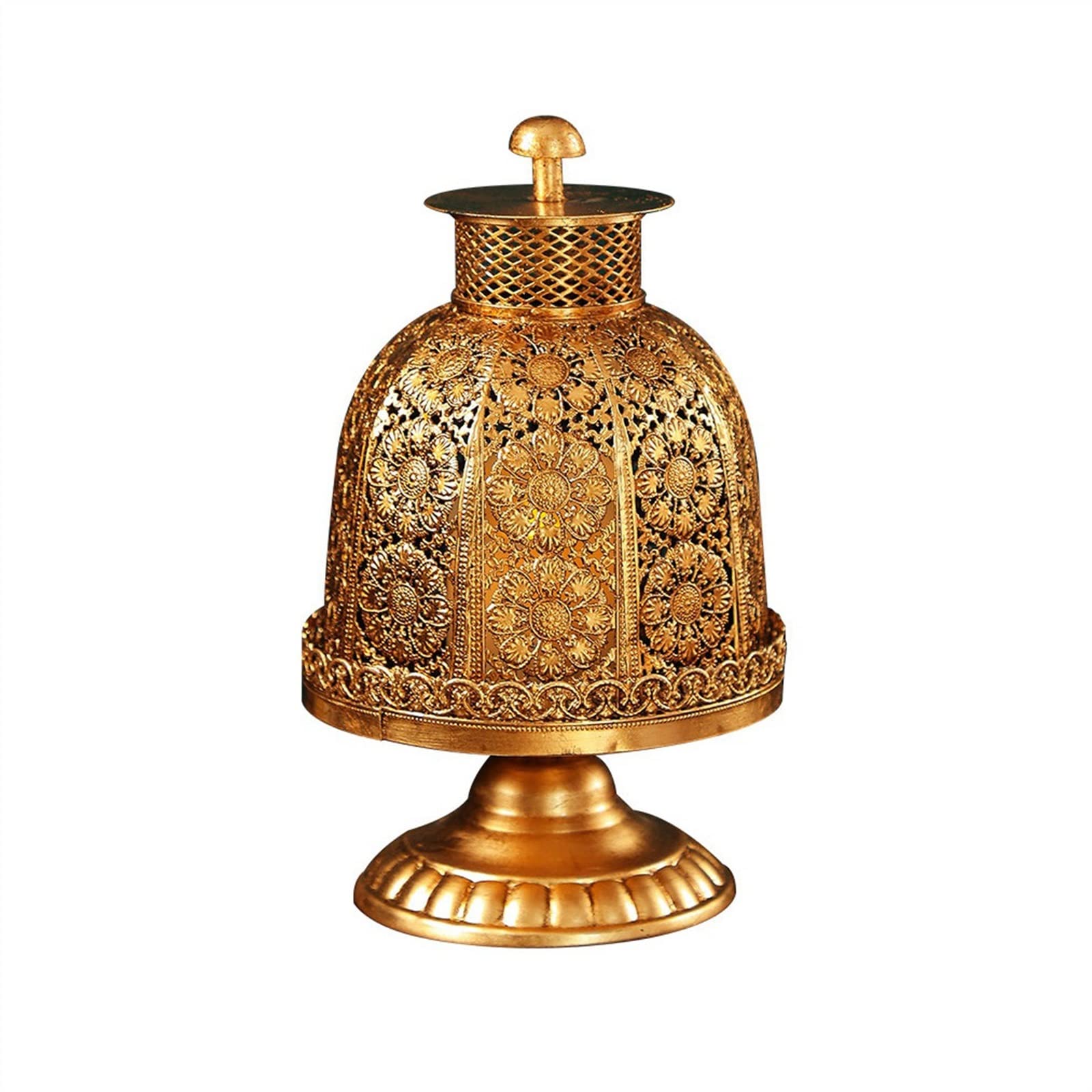 Candlestick Holder Table Center Decoration Vintage Iron Candlestick Exquisite Carving Candle Holder