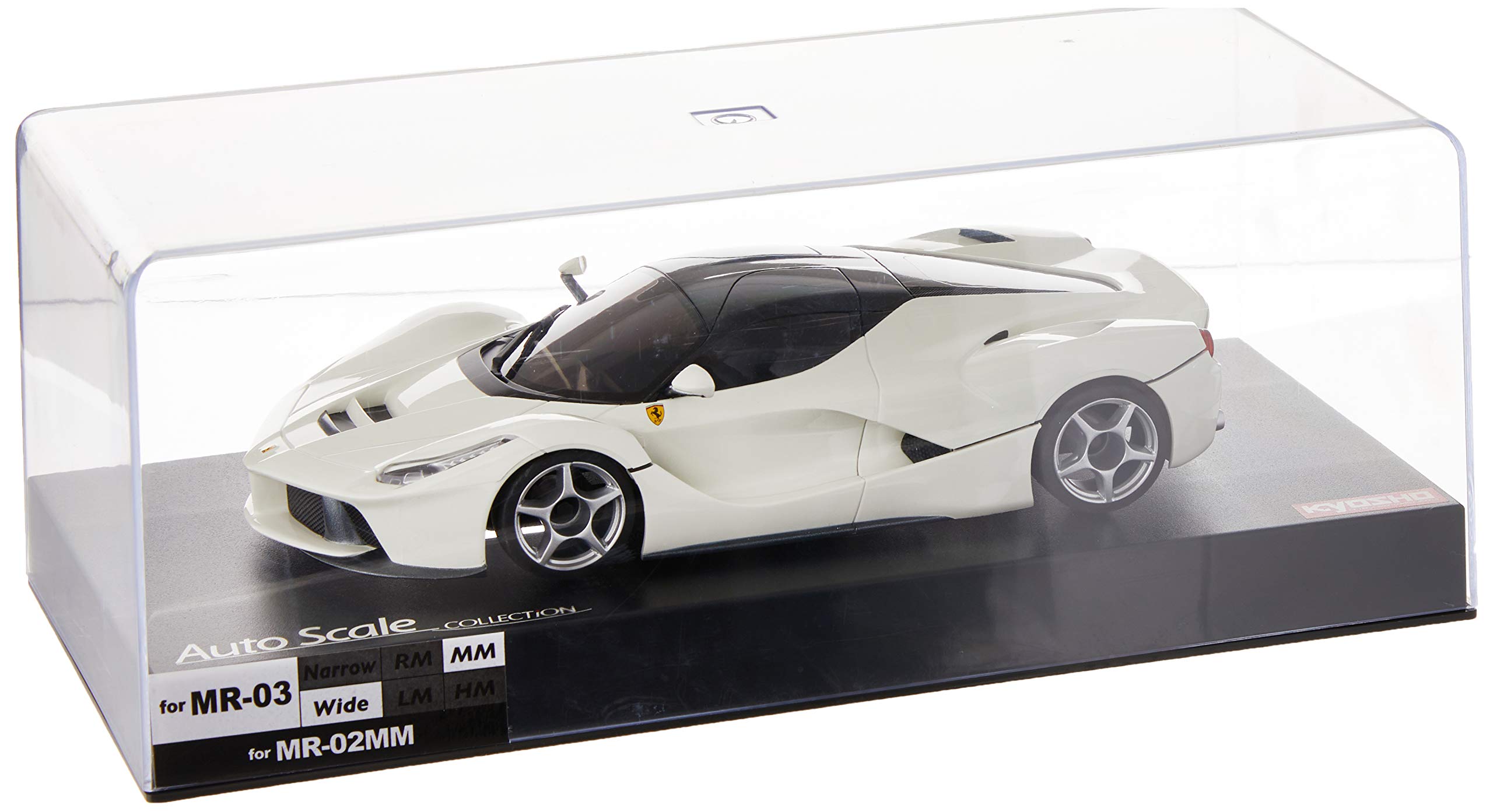KYOSHO 京商 Auto Scale LaFerrari MR02/03MM Kyosho MZP224W MR03W-MM Autoscale LaFerrari Mini Car, White
