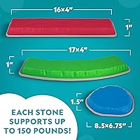 Vista 3 de Juego de Piedras de Equilibrio y Vigas de Equilibrio de National Geographic para Niños – Juego de 12 Piezas para Niños de 3+ con Dados de Espuma