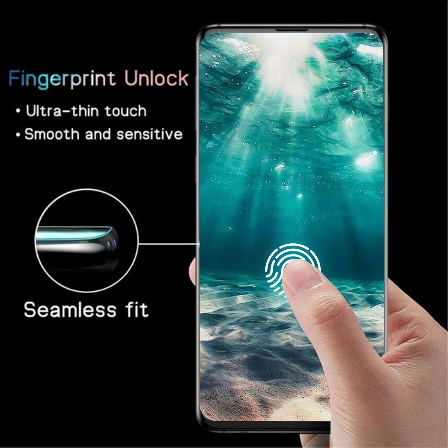 [2+2 Pack] Galaxy S21 Ultra Screen Protector, 9H Tempered Glass, Ultrasonic Fingerprint Compatible,3D Curved, HD Clear for Samsung S21 Ultra 5G Glass Screen Protector