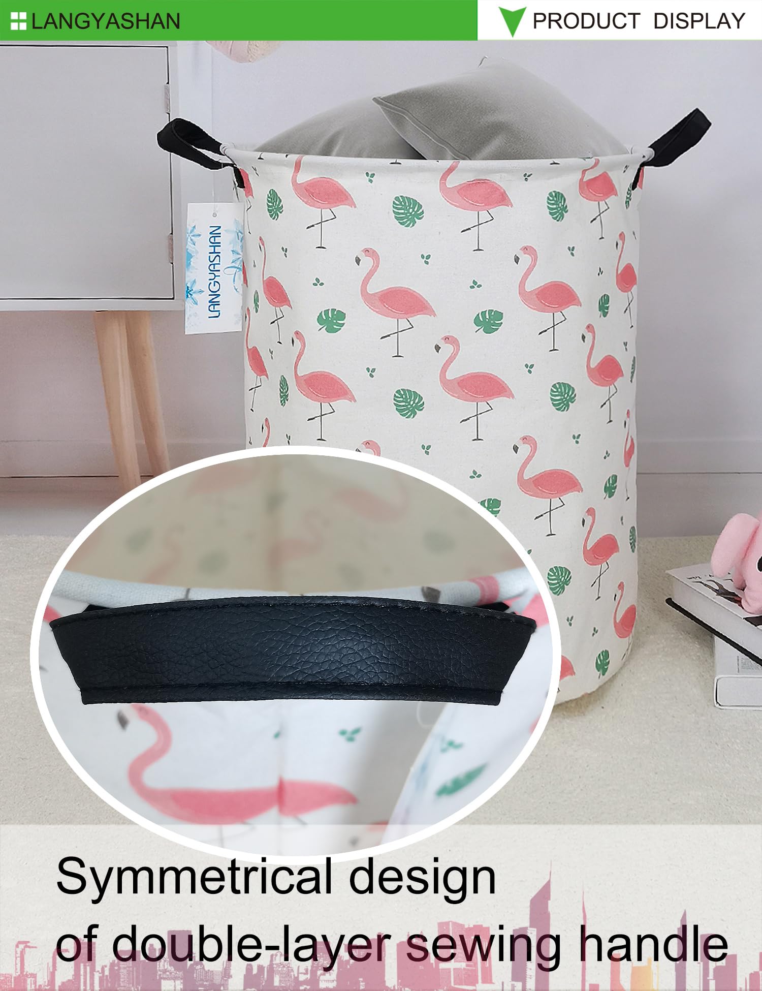 Panier à Linge Enfant En Forme De Lapin - Corbeille Pliable Et Imperméable Rose Pour Jouets Et Vêtements