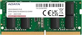 MEMORIA ADATA 8GB DDR4-2666MHZ 1.2V - NOTEBOOK - AD4S26668G19-SGN