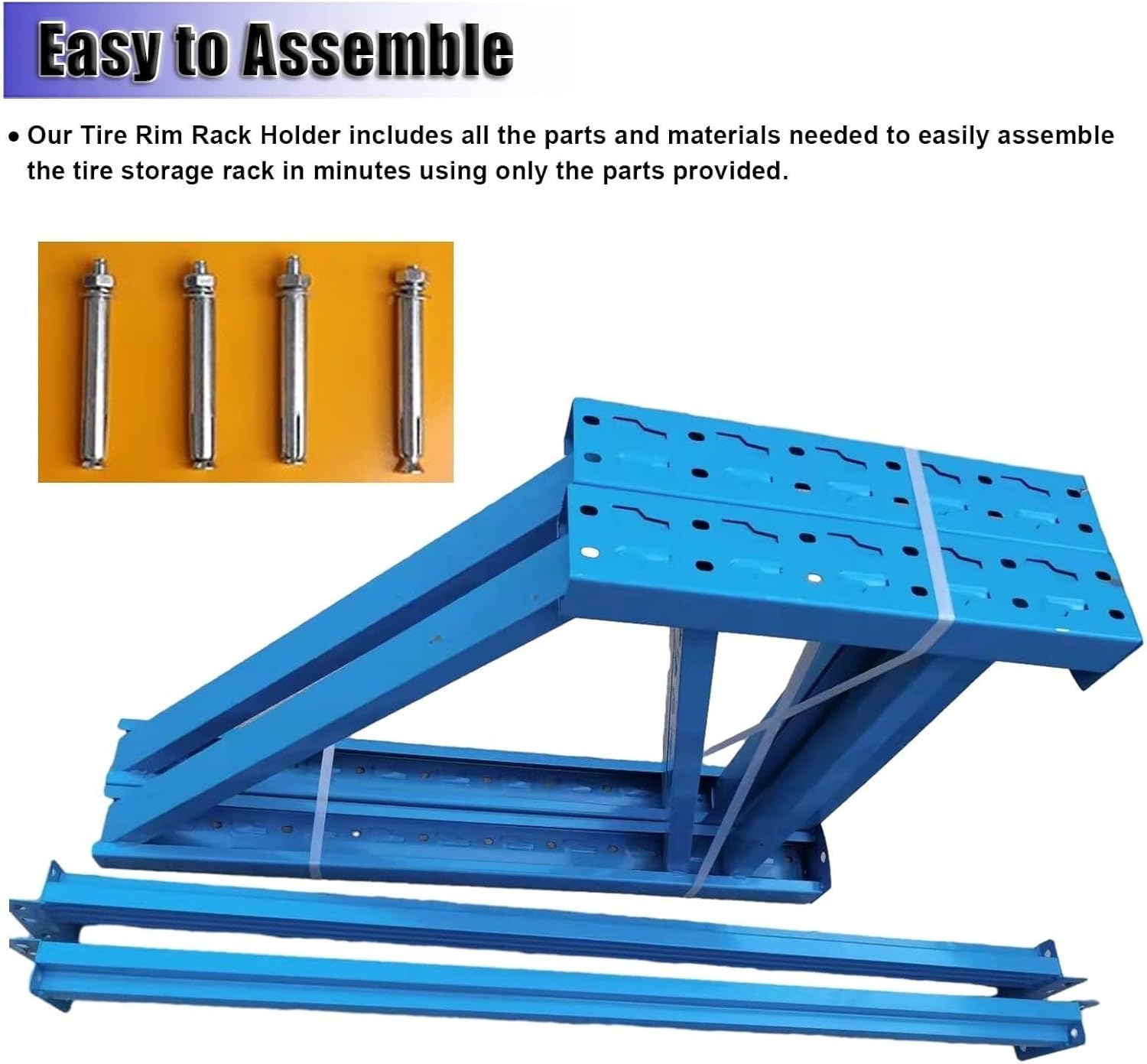 こな 壁掛けガレージタイヤラック、タイヤホイール収納ラック、ハードウェア