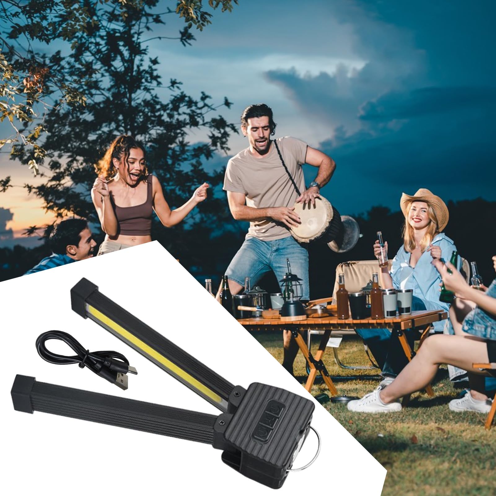 Lampada Da Palestra Per Pose, Dimmerabile A 5 Velocità, Torcia LED Magnetica Portatile Con Gancio Per Appendere~p147976985