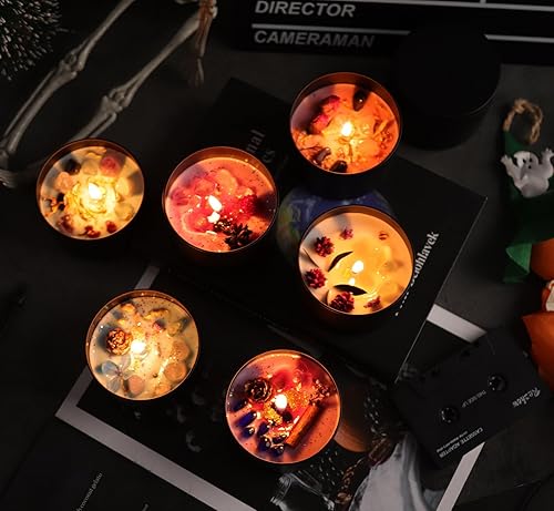 Miniatura 6 de YJHSS Latas para velas de 4 onzas, juego de 24 frascos de vela de alta calidad color negro mate para hacer velas, lata de vela de 4 onzas con tapas