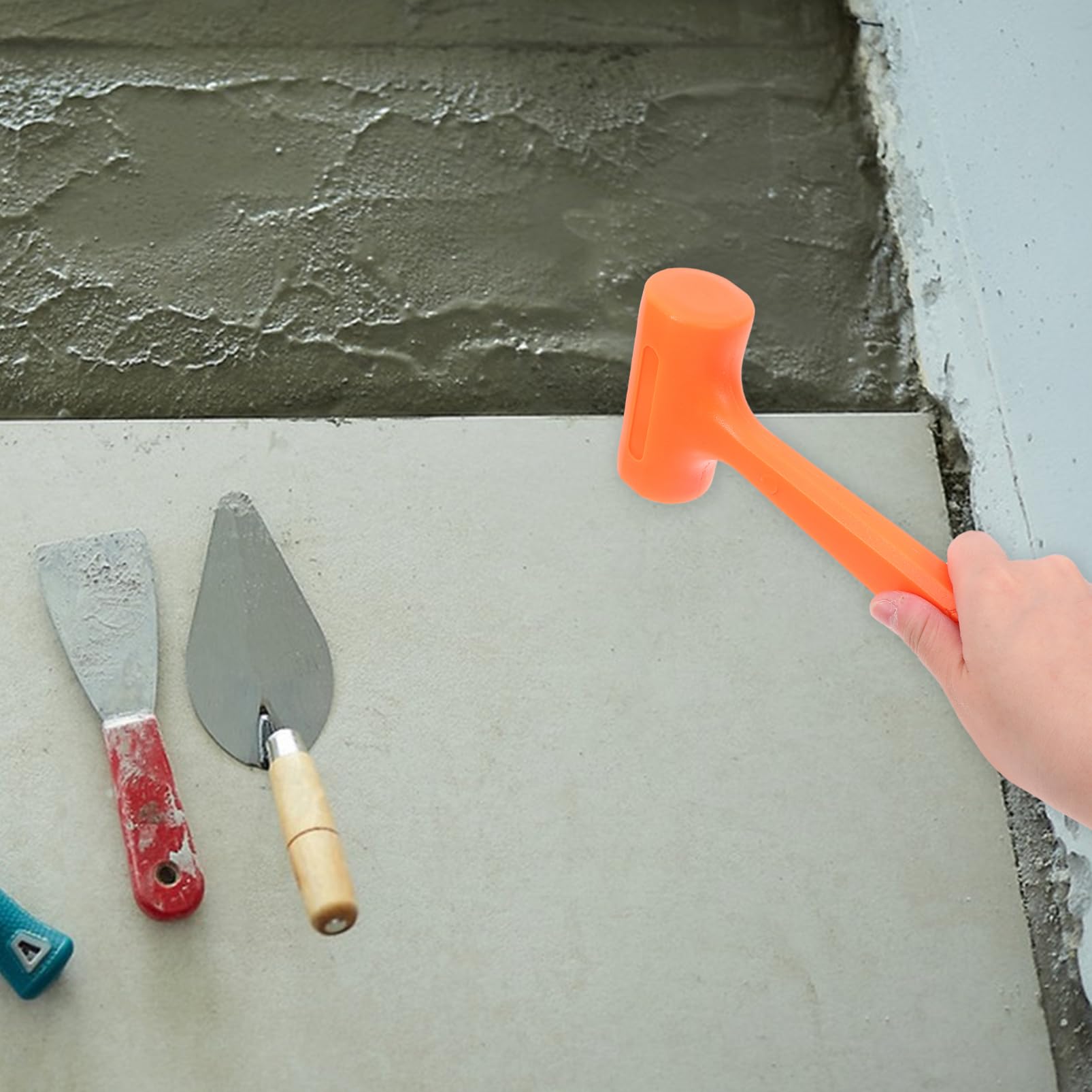 Alipis Ergonomic Rubber Hammer Mallet for Wood Floor Installation Non-slip Design