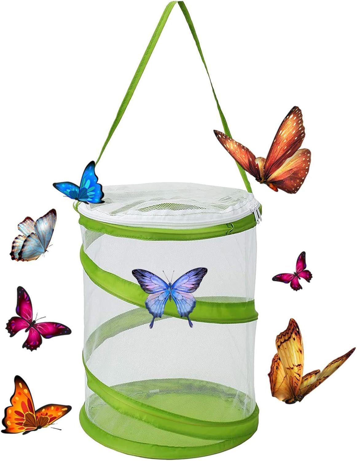 3 Pack Pop-up insectss and Butterfly Habitat Mesh Cage, Clear Mesh