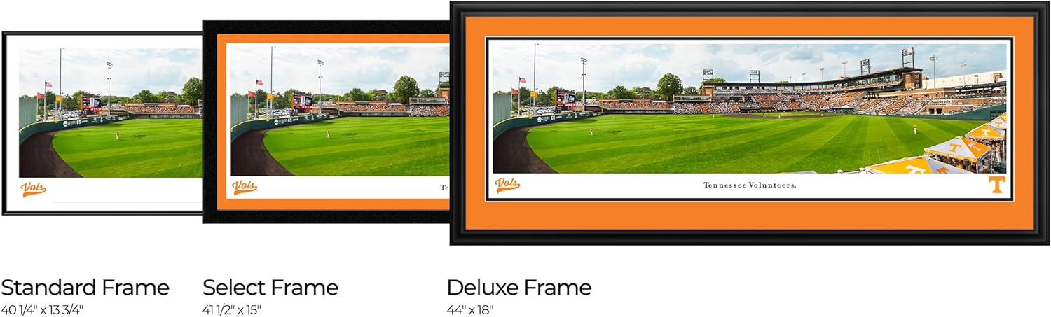 Tennessee Vols Baseball - Double Mat, Deluxe Framed Print by Blakeway Panoramas