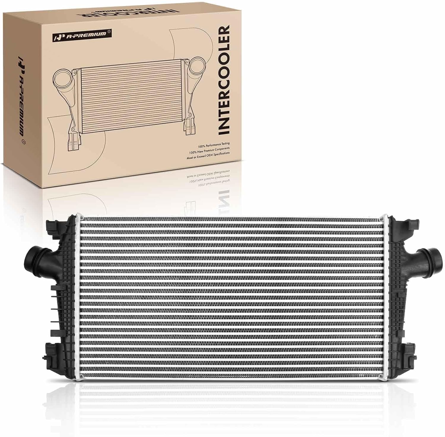 A-Premium Turbo Intercooler Compatible with Buick Regal 2014-2017 & Chevrolet Malibu 2013-2015, L4 2.0L Turbocharged Sedan