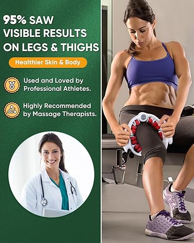Miniatura 3 de ONUEMP Removedor de celulitis para piernas, rodillo masajeador de celulitis, rodillo muscular, herramienta de masaje fascista muslo, pantorrilla,