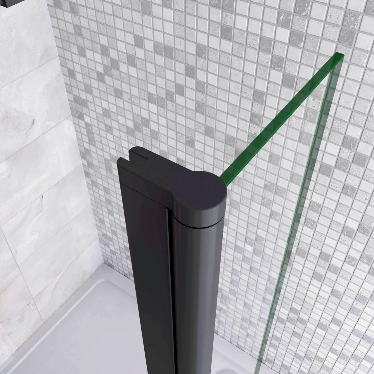 Doccia Walk In 30x200cm Paretina Movibile Paraspruzzo Vetro 8mm