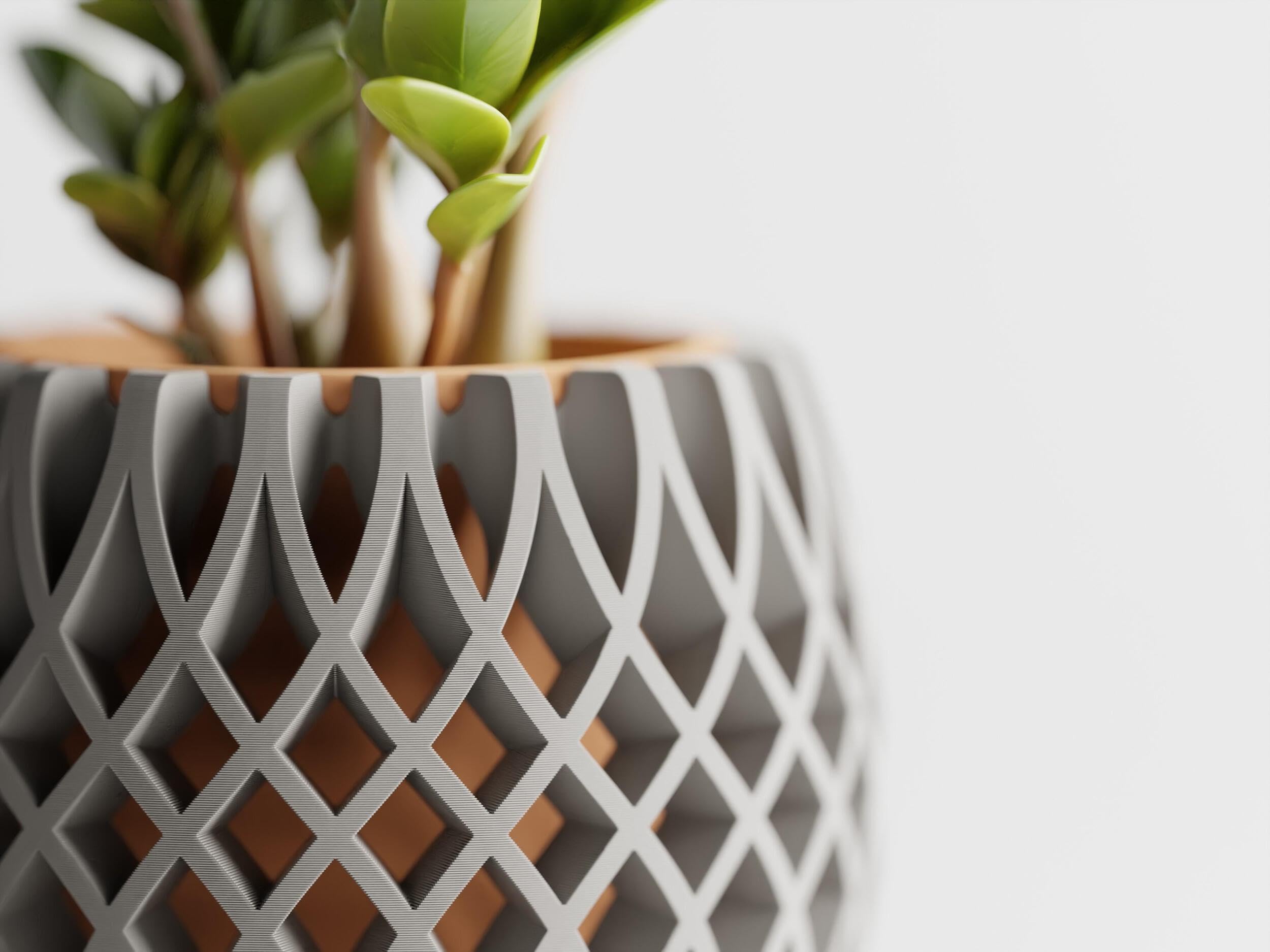 Vishivam Interweave – Two Parts. One Statement Designer Decorative Vase | Modern Minimalist Flower Holder for Living Room Decor | Premium Table Accent Piece for Centerpiece, Shelf & Bedroom Styling | 1