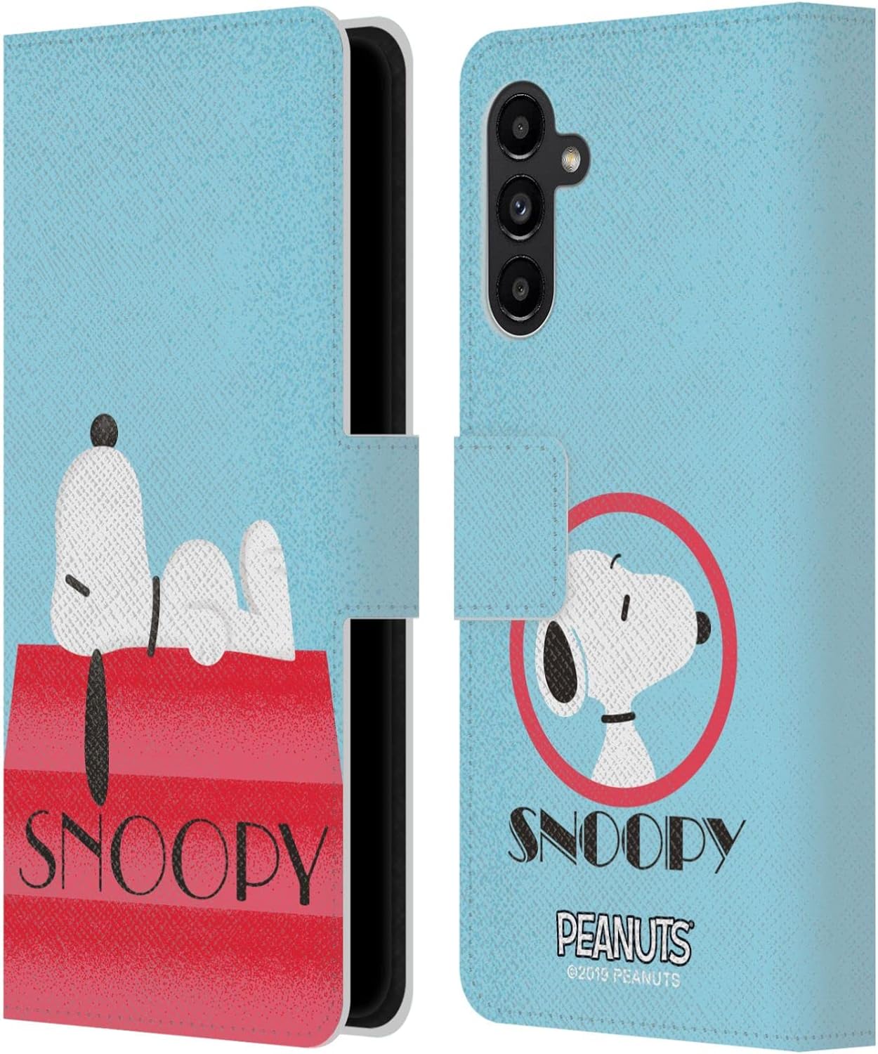 Head Case Designs Officially Licensed Peanuts House Snoopy Deco Dreams Leather Wallet Case Compatible with Samsung Galaxy A13 5G (2021)