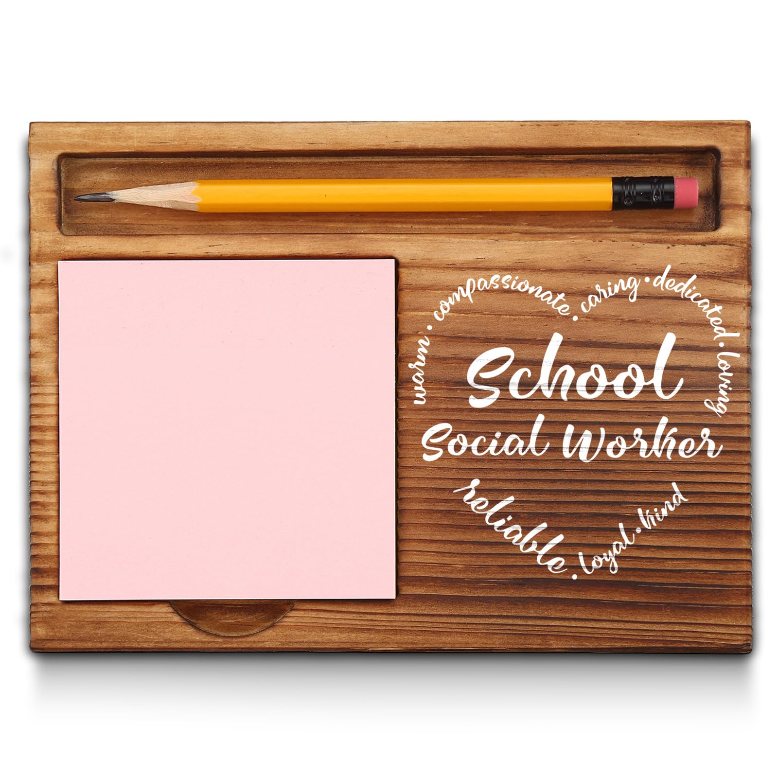 School Social Worker Gifts, Appreciation Thank You Social Worker Gifts Office Desk Self-Stick Note Pad Holders GSH6
