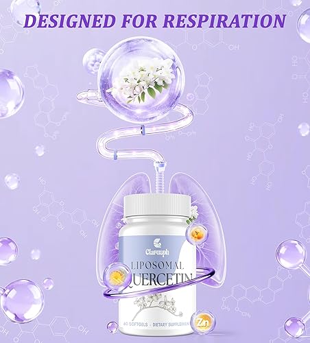 Miniatura 2 de Quercetina liposomal  Suplemento de apoyo inmunológico* para alergias respiratorias y estacionales  Quercetina con bromelina 1000 mg - Mezcla con