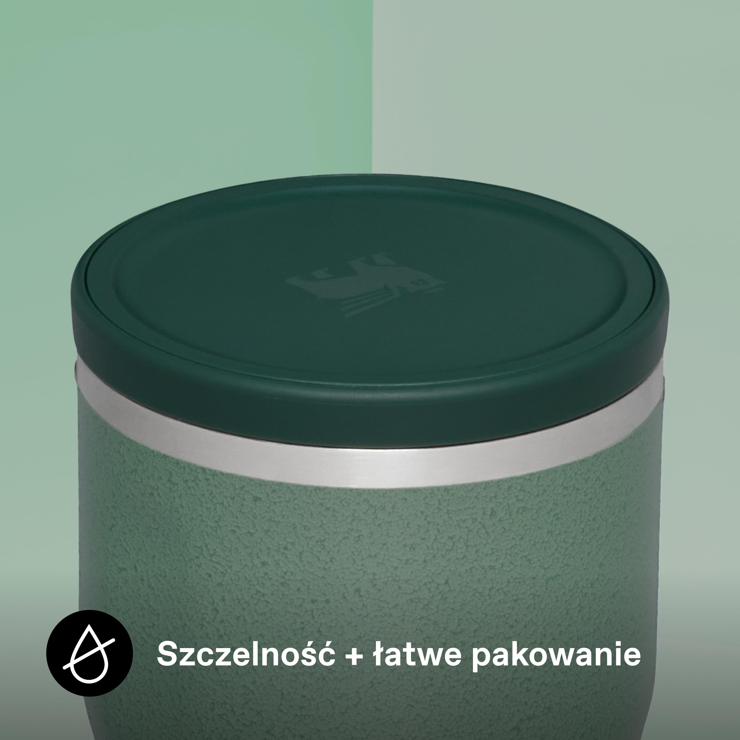 Stanley 1913 Adventure To-Go Food Jar 0.35L - Hammertone Green - 4 godzin gorąca - 4 godzin zimna - szczelny - łatwy do czyszczenia - szeroki otwór - można myć w zmywarce - Bez BPA
