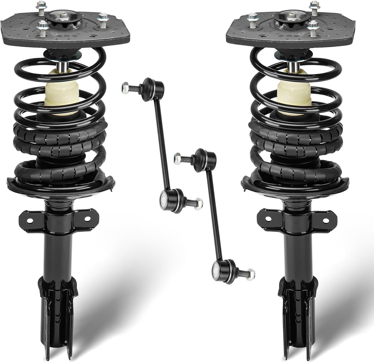 Rear Struts Assembly Absorber & Sway Bar End Link Fit for Chevy Impala 2000-2013, for Monte Carlo 2000-2007, for Buick LaCrosse 2005-2009, 16" Wheel Models Only, Replace for 271662L K6662 (4Pcs)