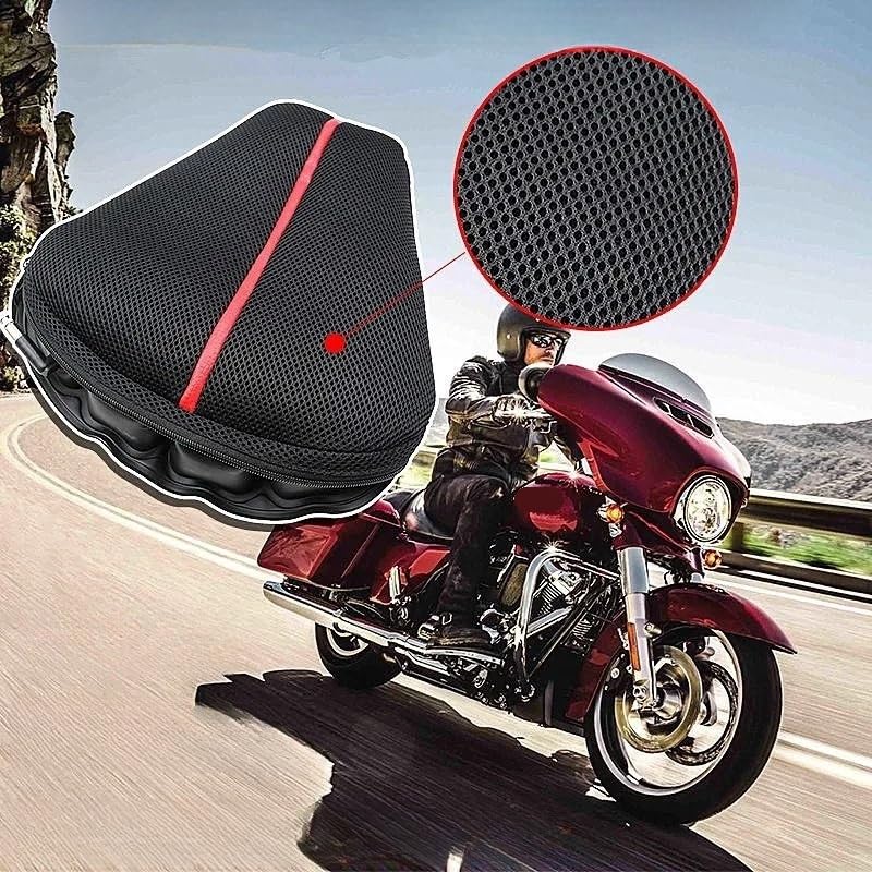 Cojín de asiento para viajes cómodos con absorción de impactos para moto grande 2
