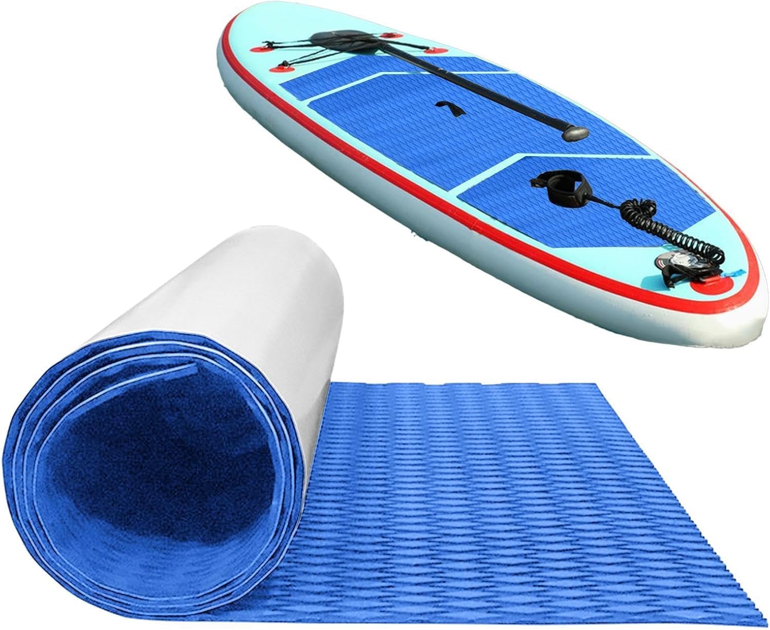 Traction Pad - Surfboard Grip | Non-Slip EVA Foam Adhesive Mat | Traction Pad Surfboard Grip, Non-Slip EVA Foam Adhesive Mat for skimboard paddleboard, Durable Shock-Resistant