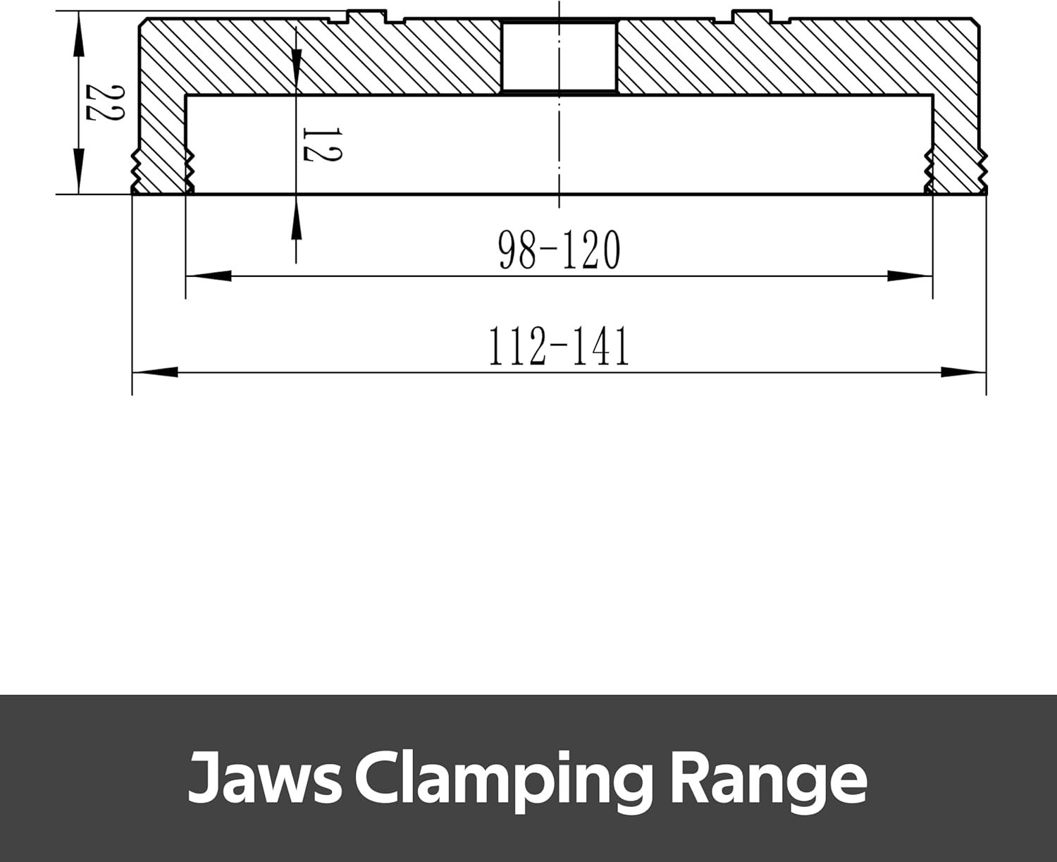 CK-4.5"-WJ Wide Jaws for 4.5" Series Chuck for Woodturning Lathe, Wood Lathe chuck Jaws.