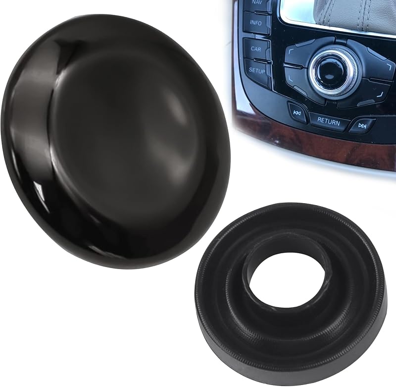 Capa do botão central do joystick de navegação SHOZHO para Audi A4, Q7, S4, A5, Q5, A6 e S6 – 1 unidade