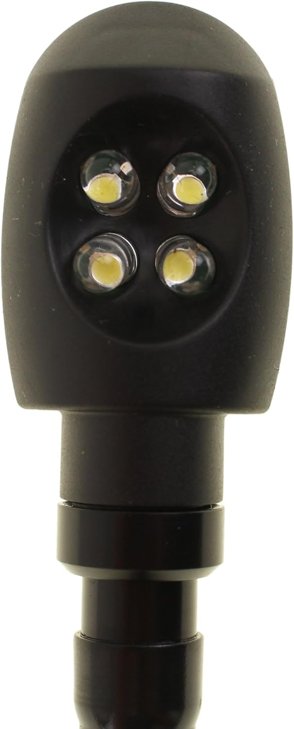 LSC Lighting Systems MAXLITE Flexible LED Wand Light, showing the full length of the flexible gooseneck and both the LED head and 3-pin connector.