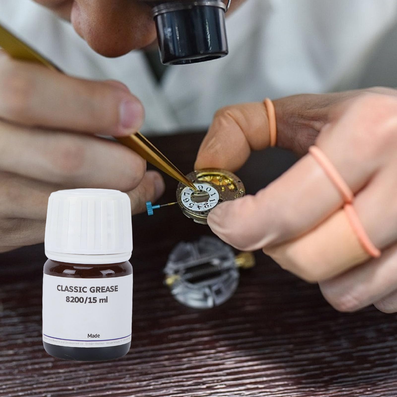 Syntetyczny Olej do Naprawy Zegarków 15ml do Mechanizmów | W 100% Syntetyczna Formuła, Odporna na żelowanie i Suszenie, Smaruje Sprężyny i łożyska, 4-letni Okres Trwałości dla
