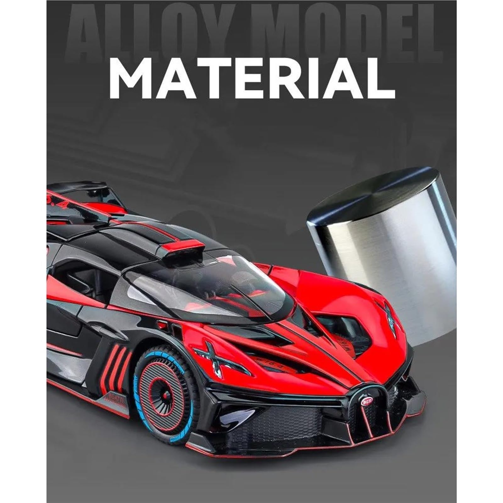 美品　ブガッティモデルカー 1/24 スケール Amazon.co.jp: Display Cars 1:24 ブガッティ ボリード 合金スポーツ