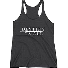 FerociTees Destiny is All Triblend Racerback Tank Top for Women