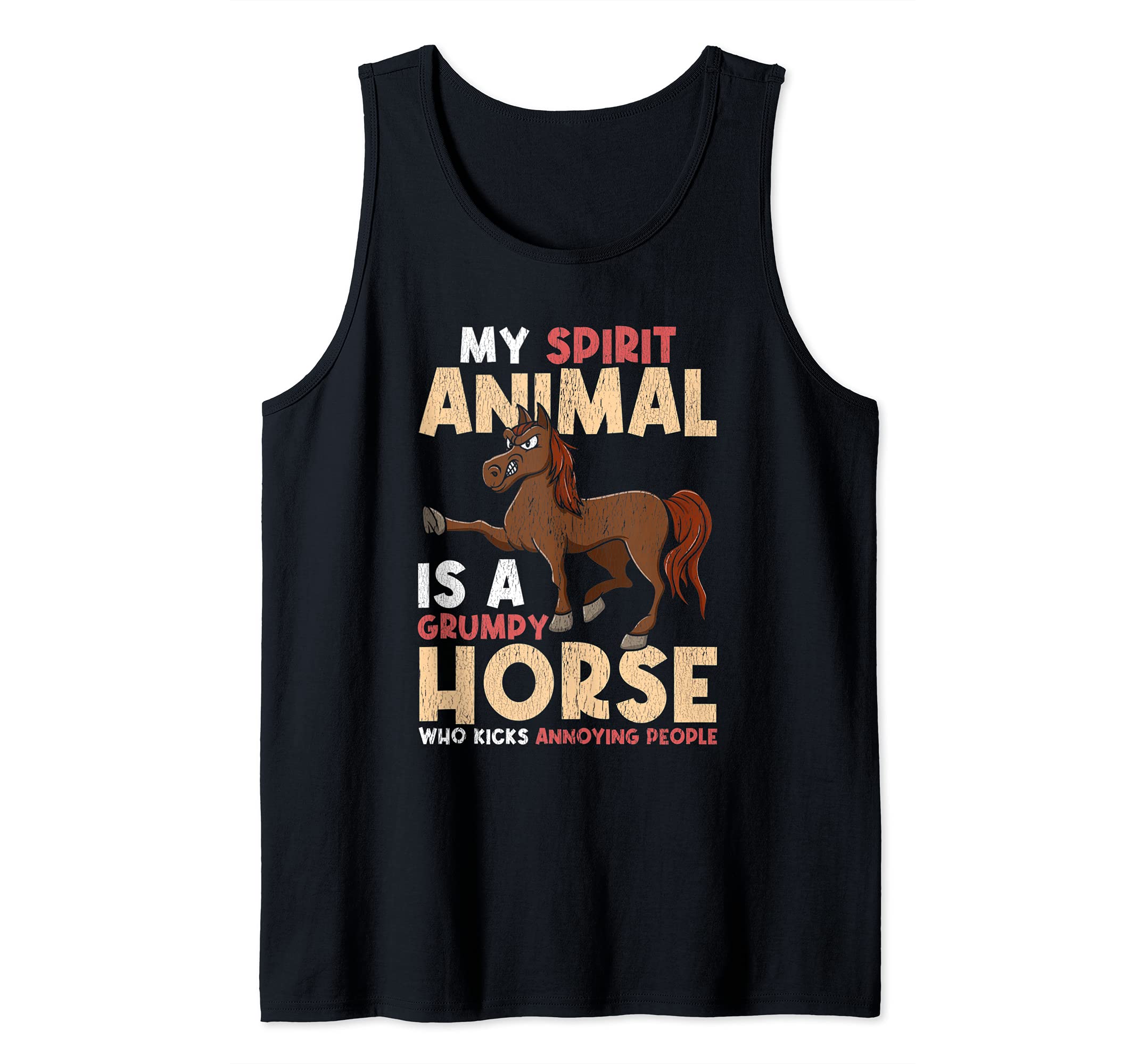 My Spirit Animal Is A Grumpy Horse Tank Top