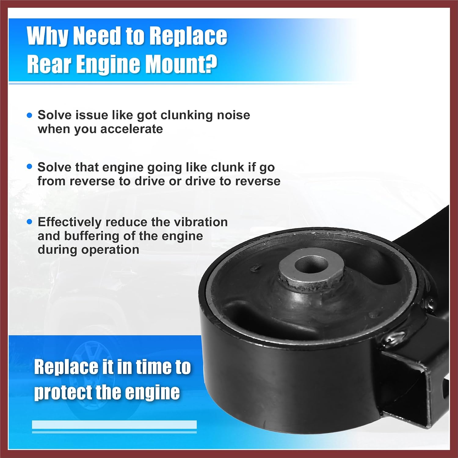 Engine Motor Mount 12363-20100 for Lexus ES300 3.0L 2002-2003 Engine Torque Strut Mount Bracket Replace Parts